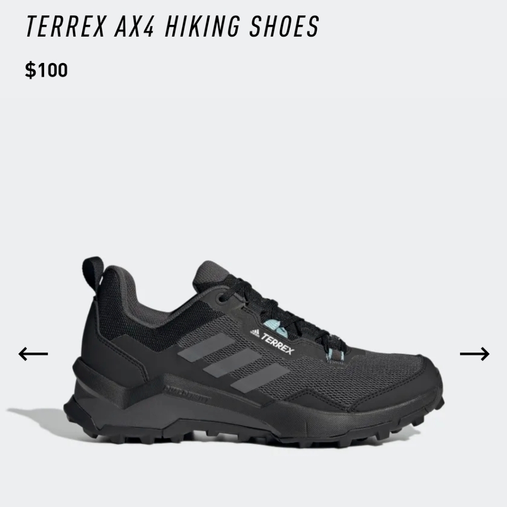 NWT Adidas Terrex AX4 Hiking shoes